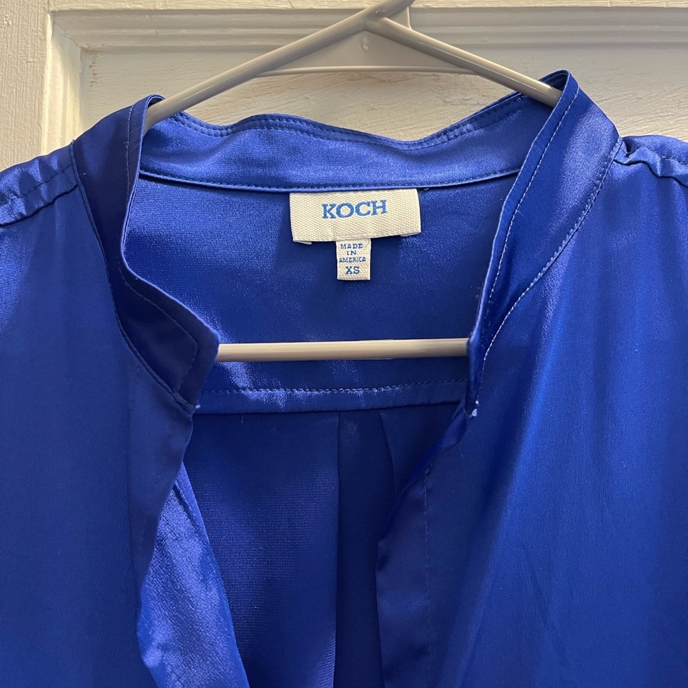 KOCH Blue button down maxi dress